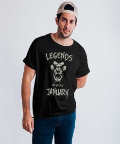 Legends Are Born in January Unisex T-shirt