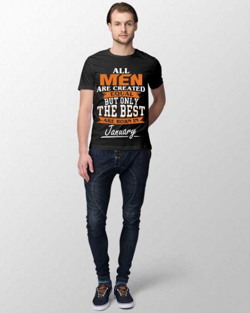 Best Men Are Born in January Men's T-shirt