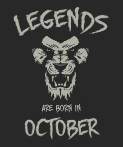 Legends Are Born in October Unisex T-shirt