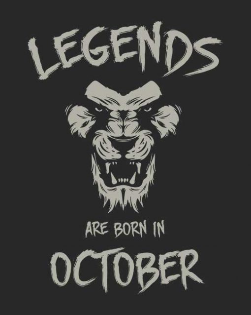 Legends Are Born in October Unisex T-shirt