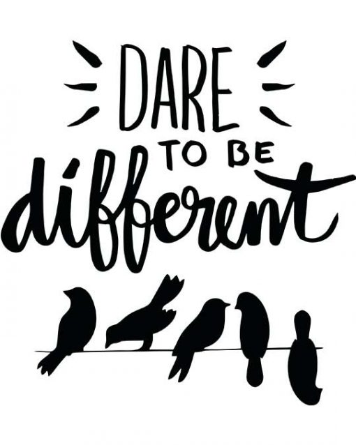 dare to be different women t-shirt
