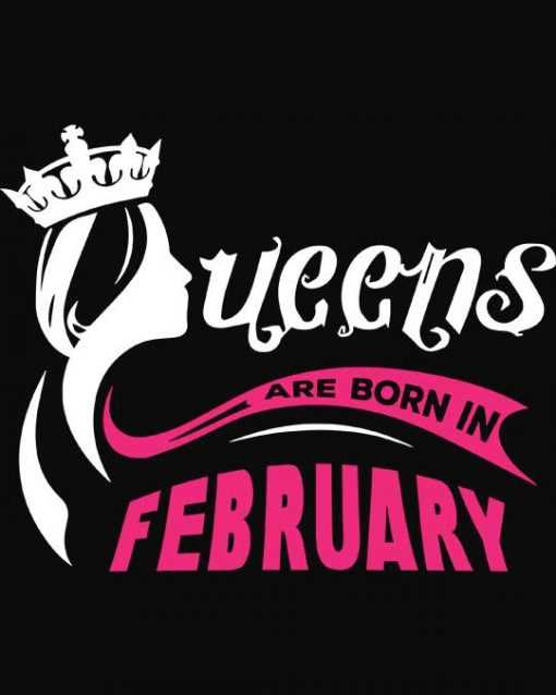 Queens Are Born In February Unisex T-shirt