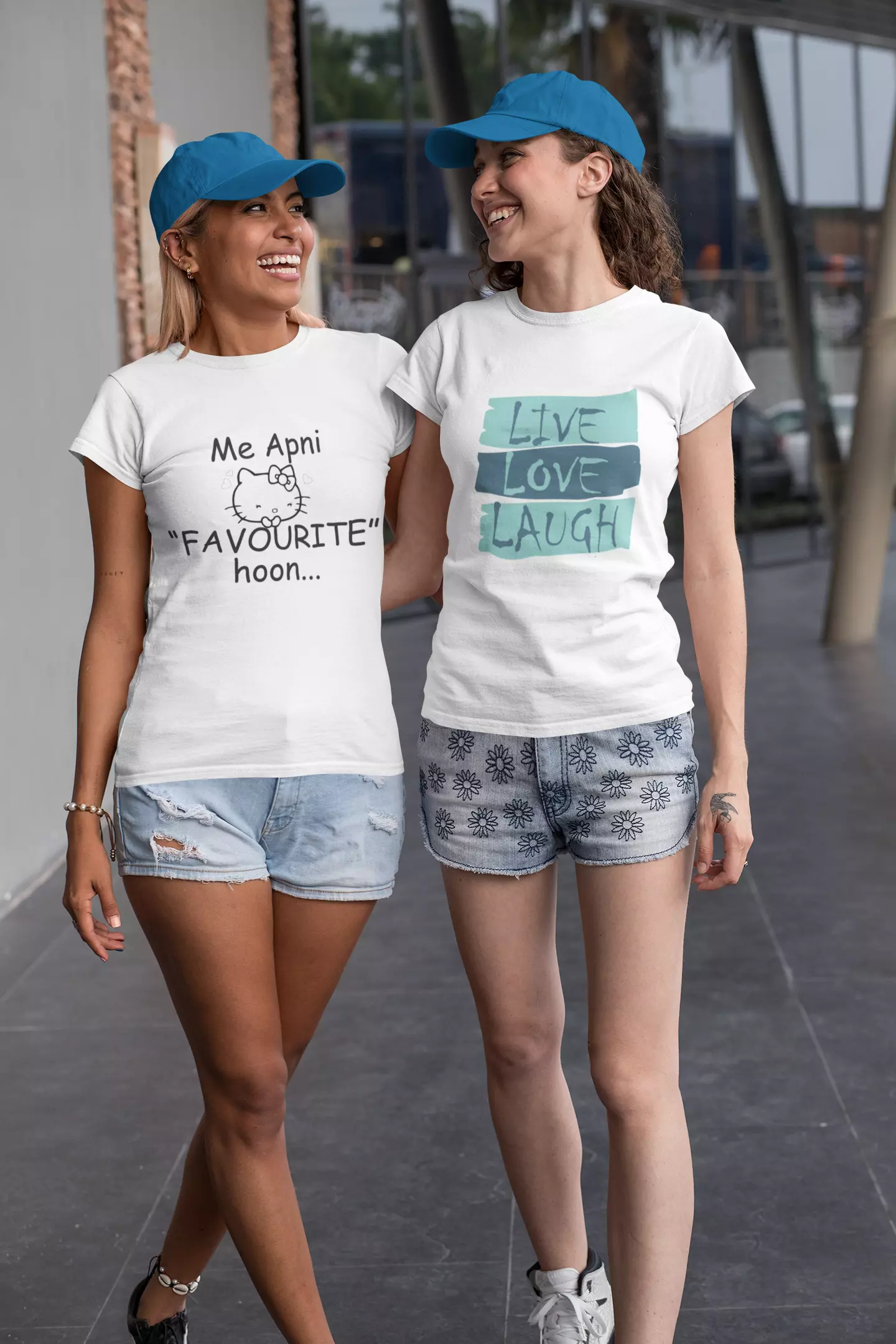Combo Pack: Live, Love & Laugh and Main Apni Favorite Women T-shirt